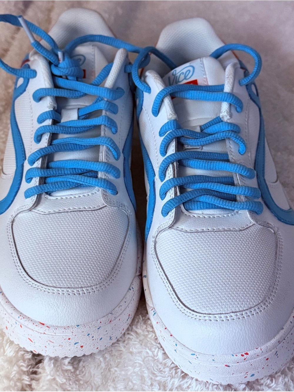 Men’s Limited Vice Golf White and Blue Athletic Sneakers #Golf